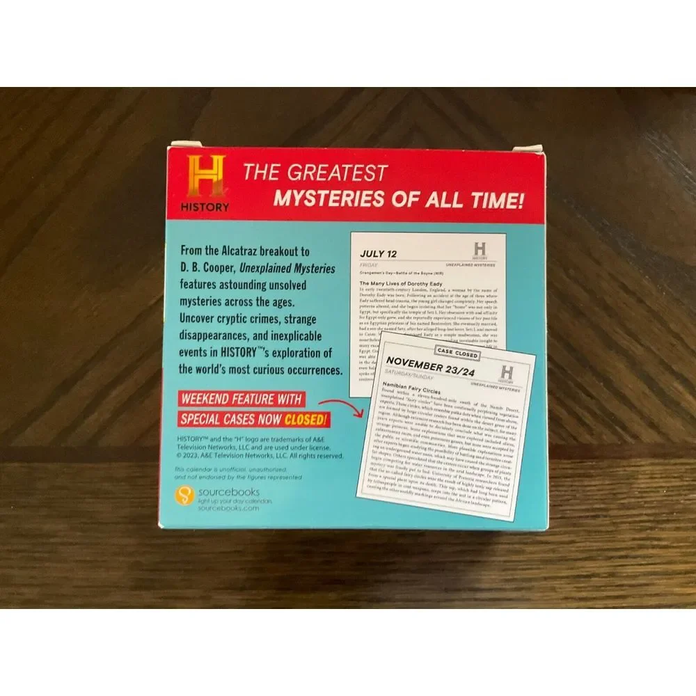 2024 History Channel Unexplained Mysteries Boxed Calendar: 365 Days